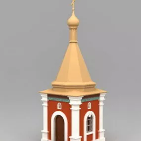 Small Country Church 3d model
