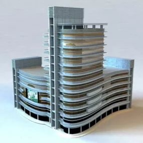 Commercial Shopping Mall Design 3d model