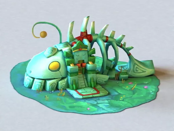Cartoon Fish House 3d model Cartoon Fish House 3d model
