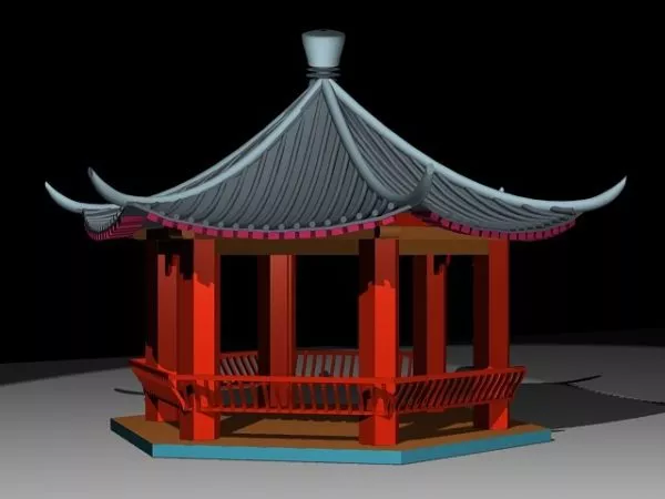 Hexagon Pavilion 3d model Hexagon Pavilion 3d model