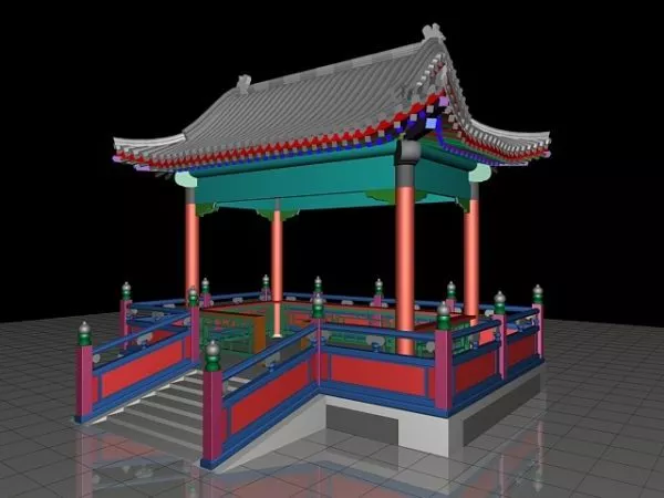 Chinese Pavilion 3d model Chinese Pavilion 3d model