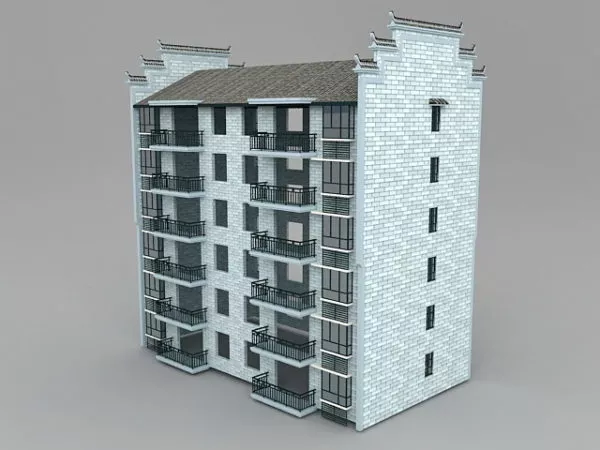 Common Brick Apartment 3d model