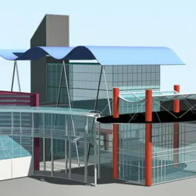 Glass House Design 3d model