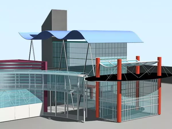 Glass House Design 3d model Glass House Design 3d model