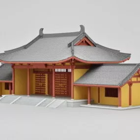 Sanmon Gate Of Temple 3d model