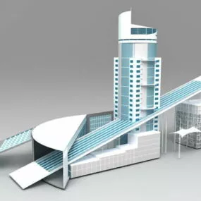 Business Center Buildings 3d model