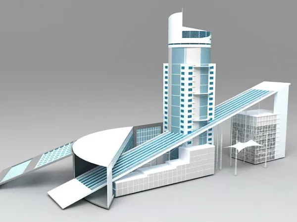Business Center Buildings 3d model Business Center Buildings 3d model