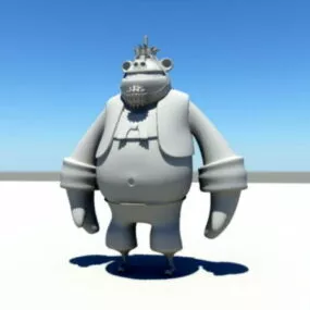 Cartoon Gorilla 3d model