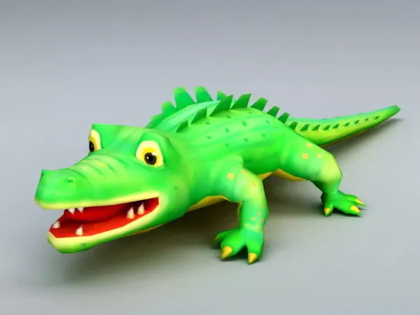 Crocodile Swamp Animal 3d model
