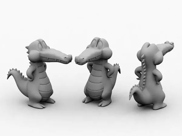 Scary Crocodile Monster 3d model