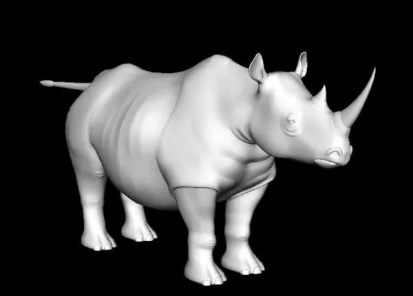 White Rhino 3d model White Rhino 3d model
