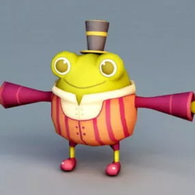 Anthropomorphic Frog 3d model