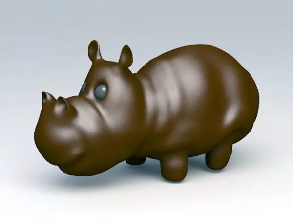 Animated Rhinoceros Rigged 3d model