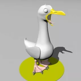 Cartoon Sea Gull 3d model