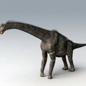 Animated Tanystropheus 3d model