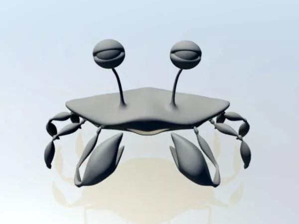 Cartoon Crab 3d model Cartoon Crab 3d model