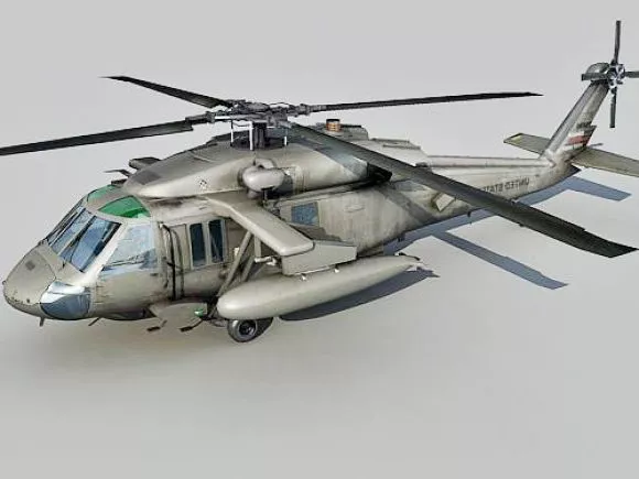 Ultralight Helicopter 3d model