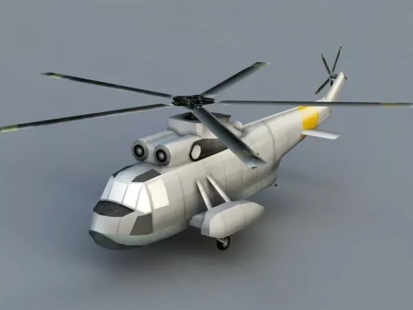 Small Utilities Helicopter 3d model