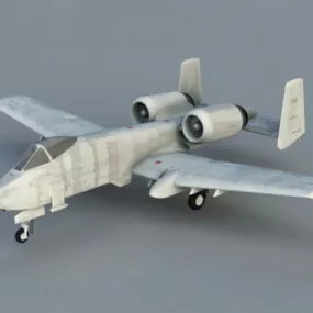 A-10 Thunderbolt Attack Aircraft 3d model