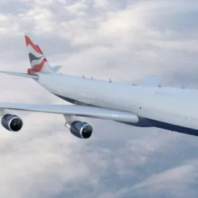 Jumbo Jet Airplane 3d model