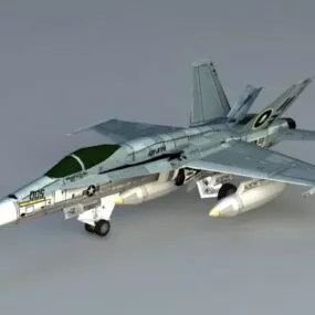 F 18 Hornet Aircraft 3d model