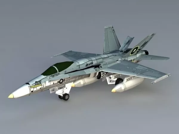 F 18 Hornet Aircraft 3d model F 18 Hornet Aircraft 3d model