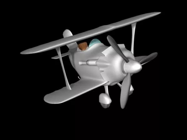 Animated Cartoon Airplane 3d model Animated Cartoon Airplane 3d model
