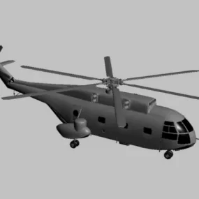 Z-8 Helicopter 3d model