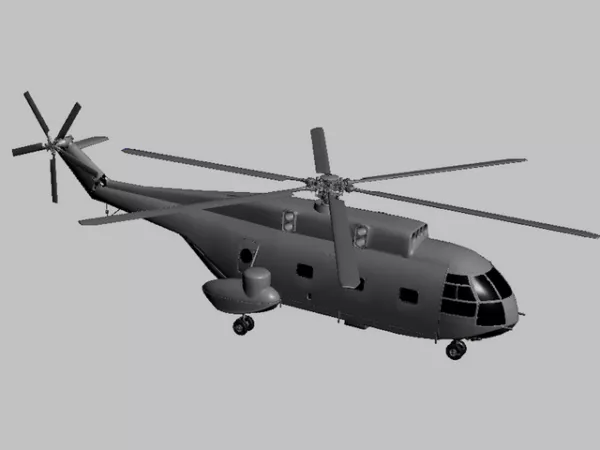Ka58 Russian Soviet Helicopter 3d model