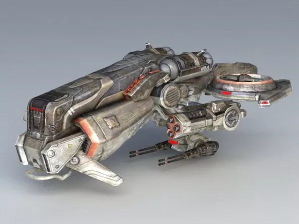 Starfighter Futuristic Spaceship 3d model