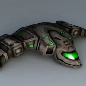 Sci-fi Space Fighter 3d model