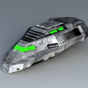 Sci-fi Transport Shuttle 3d model