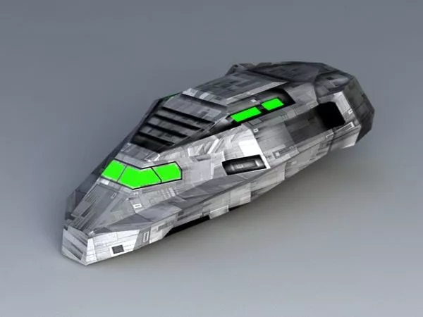 Crescent Wing Spacecraft 3d model