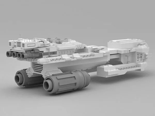 Round Ufo 3d model