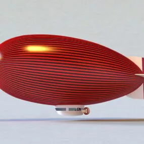 Advertising Blimp 3d model