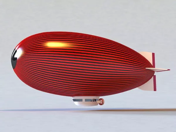 Advertising Blimp 3d model Advertising Blimp 3d model
