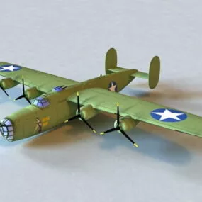 B-24 Liberator Bomber Aircraft 3d model