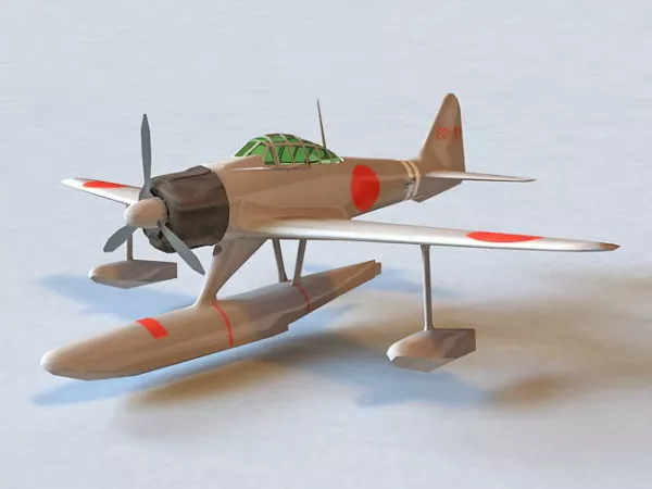 A6m2-n Fighter-bomber 3d model A6m2-n Fighter-bomber 3d model