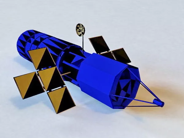 Futuristic Spaceship Imperial Shuttle 3d model