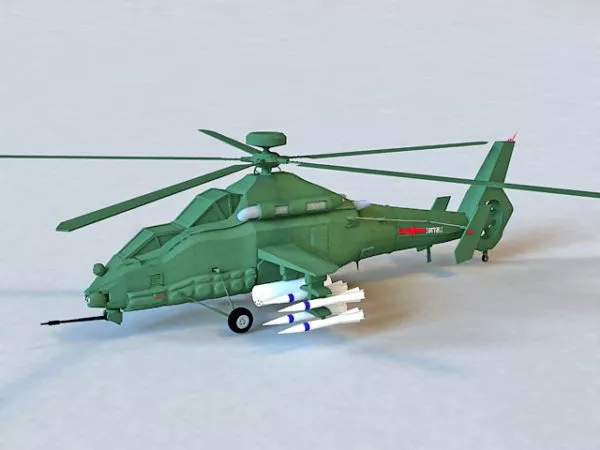 Chinese Z-19 Attack Helicopter 3d model Chinese Z-19 Attack Helicopter 3d model