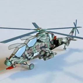 Caic Z-10 Attack Helicopter 3d model