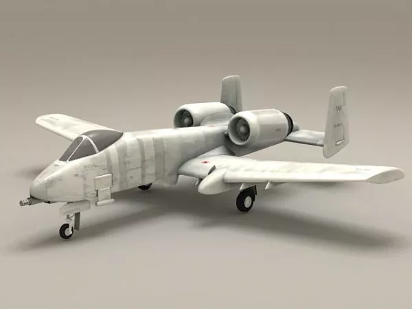 A-10 Thunderbolt Warthog Fighter Aircraft 3d model A-10 Thunderbolt Warthog Fighter Aircraft 3d model