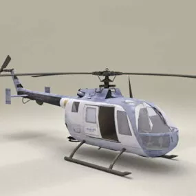 Light Utility Helicopter 3d model