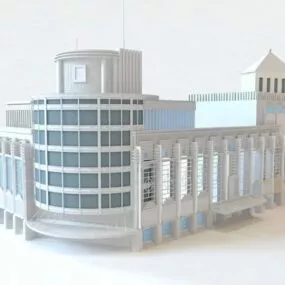 Department Store Exterior 3d model
