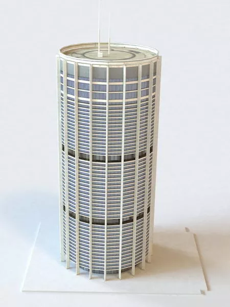 Cylinder Building Architecture 3d model Cylinder Building Architecture 3d model