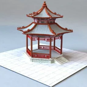 Traditional Chinese Garden Pavilion 3d model