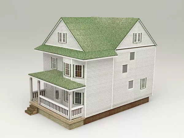 Cottage Tiny House 3d model Cottage Tiny House 3d model
