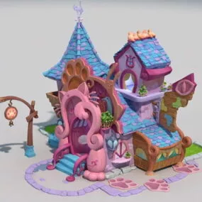 Cartoon Pet Store 3d model
