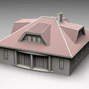 Historical Mansion House 3d model