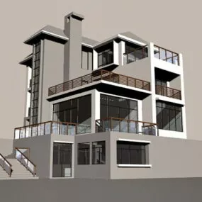 Country Villa 3d model
